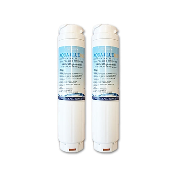 2x 644845/ 740560 9000-077104 UltraClarity Fridge Filter for Bosch Replacement by Aqua Blue H2O