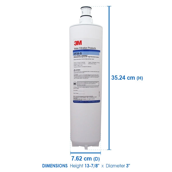 3M Water Filtration Products Replacement Filter Cartridge, Model HF25-S-SR5