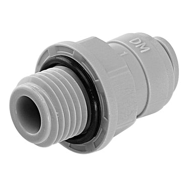 AMCB0404 Male Connector BSP(P) Thread 1/4" - 1/4"