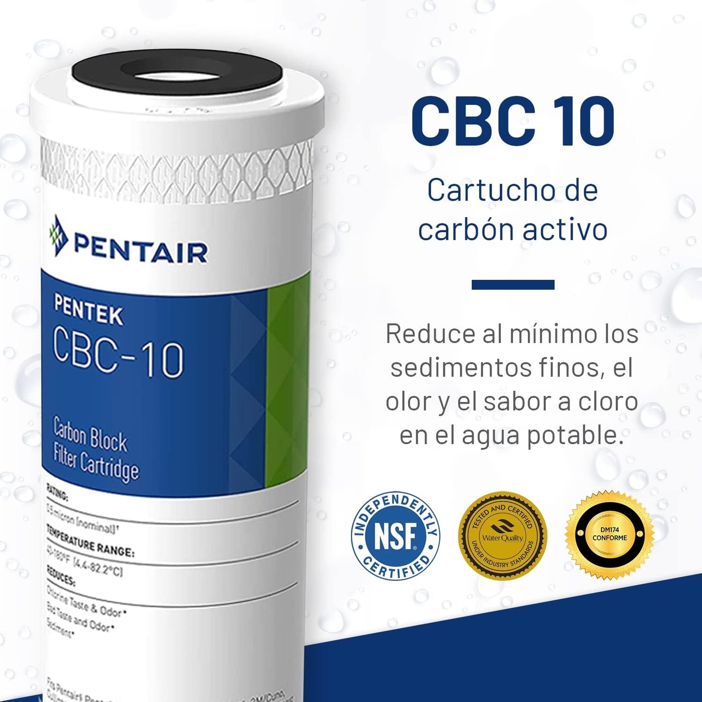 Pentek ® CBC-10 Giardia Cyst Reduction Water Filter 0.5 Micron 10"