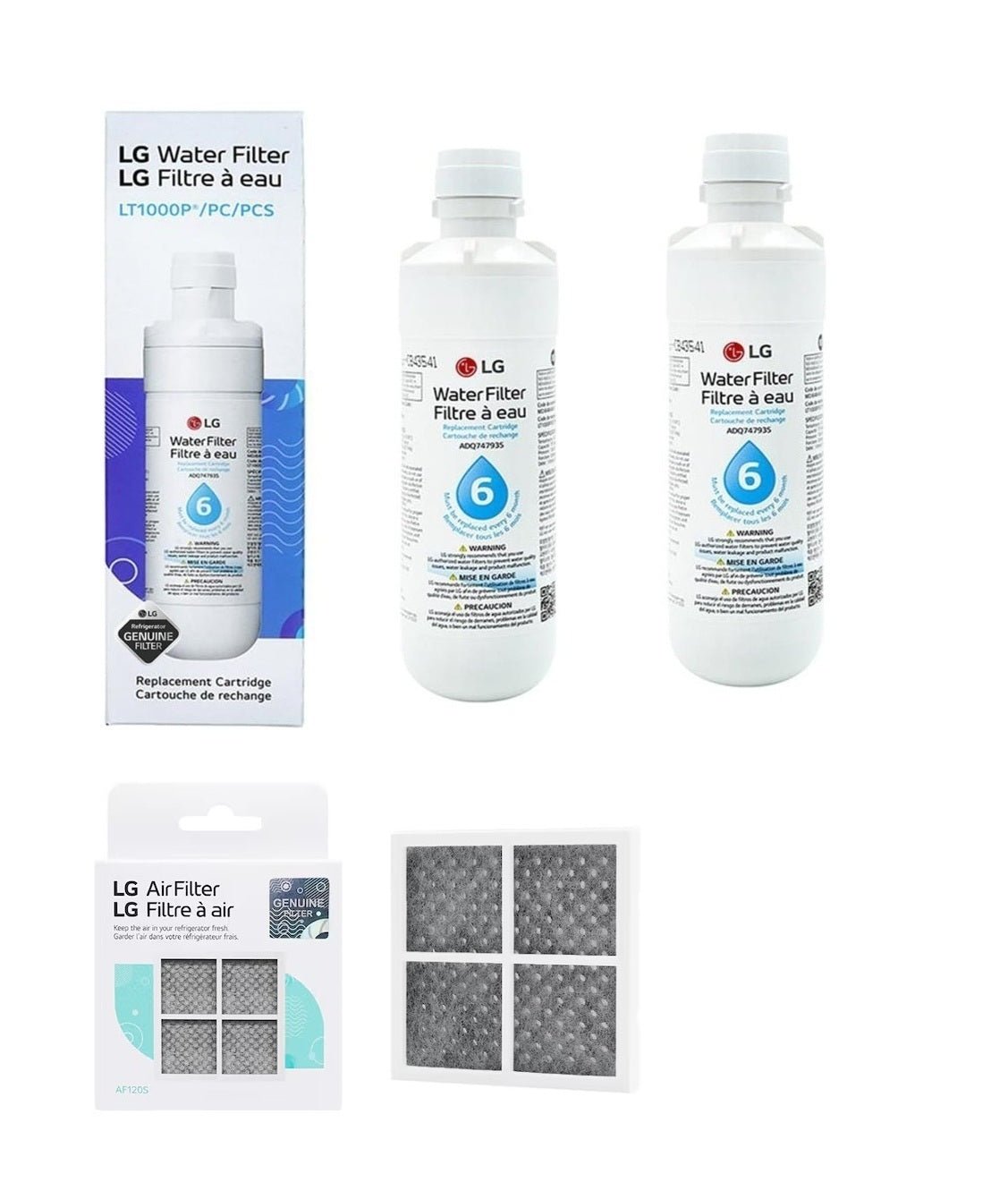 4x LG LT1000P MDJ64844601 ADQ74793501 refrigerator water filter - WATER FILTER DISTRIBUTORS