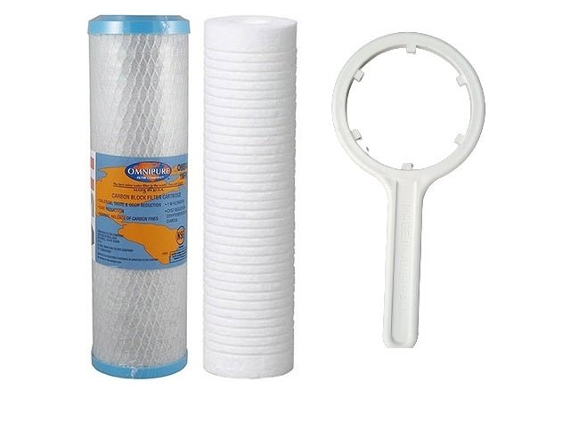 Aqua - Pure AP2200C Replacement Filter Set 1um AP110 AP187 10" - WATER FILTER DISTRIBUTORS