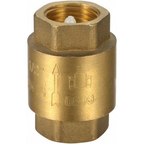 Brass Single Non Return Check Valve 1/2(15MM) in BSPP - WATER FILTER DISTRIBUTORS