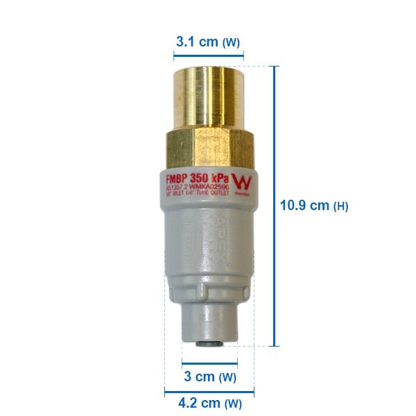 Compatible Water Filter + FMP 350 Water Pressure Reducing Valve + Water Line Tube Hose Kit 5m, 1/4 inch Set - WATER FILTER DISTRIBUTORS