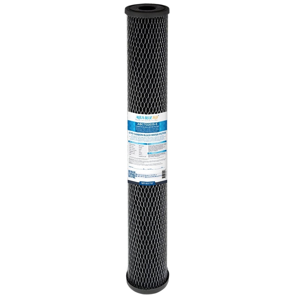 Large diameter Carbon block cartridge 20" 1 micron - WATER FILTER DISTRIBUTORS