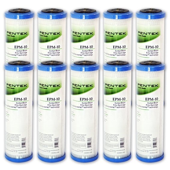 Pentek EPM - 10 Carbon Block Filter Cartridge 9 - 3/4" x 2 - 7/8" 10 Mic - WATER FILTER DISTRIBUTORS