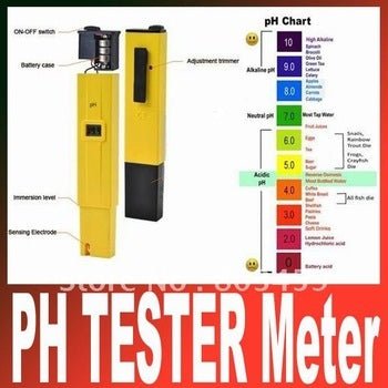 ph - 107 Digital pH Meter Tester,Pocket Size PH Meter/Water Quality Tester for Aquariums,Swimming Pools - WATER FILTER DISTRIBUTORS