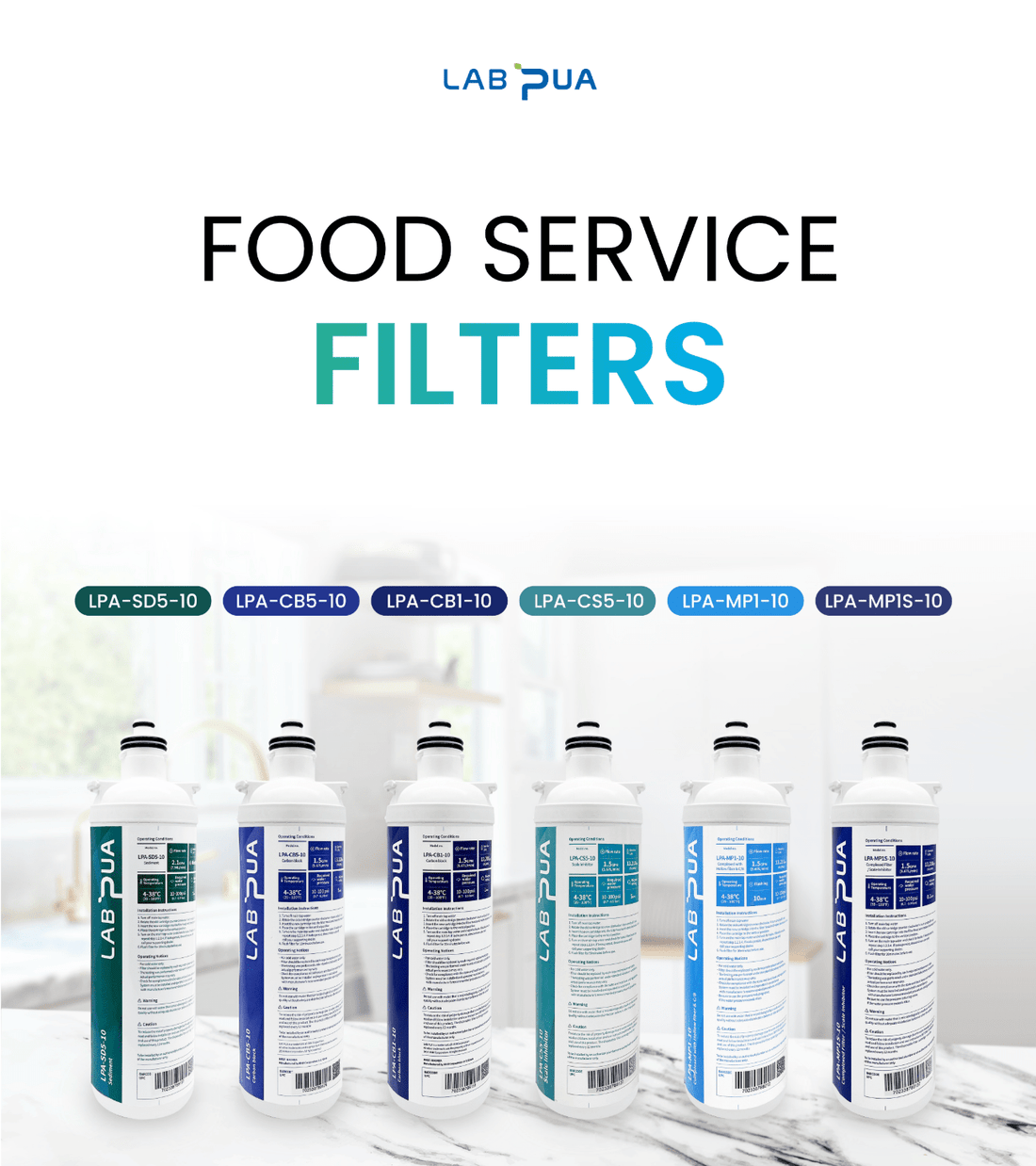2025 Ver. LAB PUA 10 Inch - WATER FILTER DISTRIBUTORS