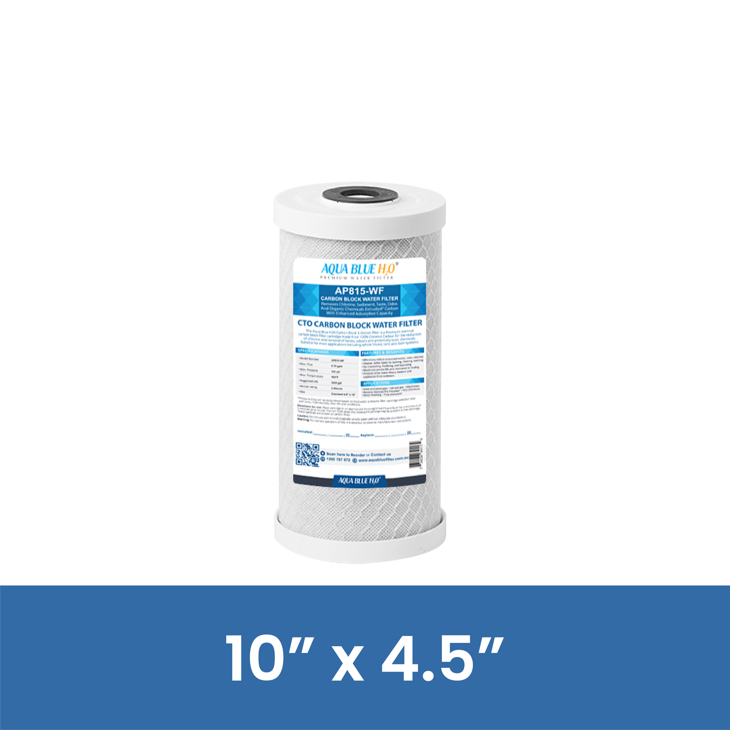 10”x4.5” CARBON (CTO) - WATER FILTER DISTRIBUTORS