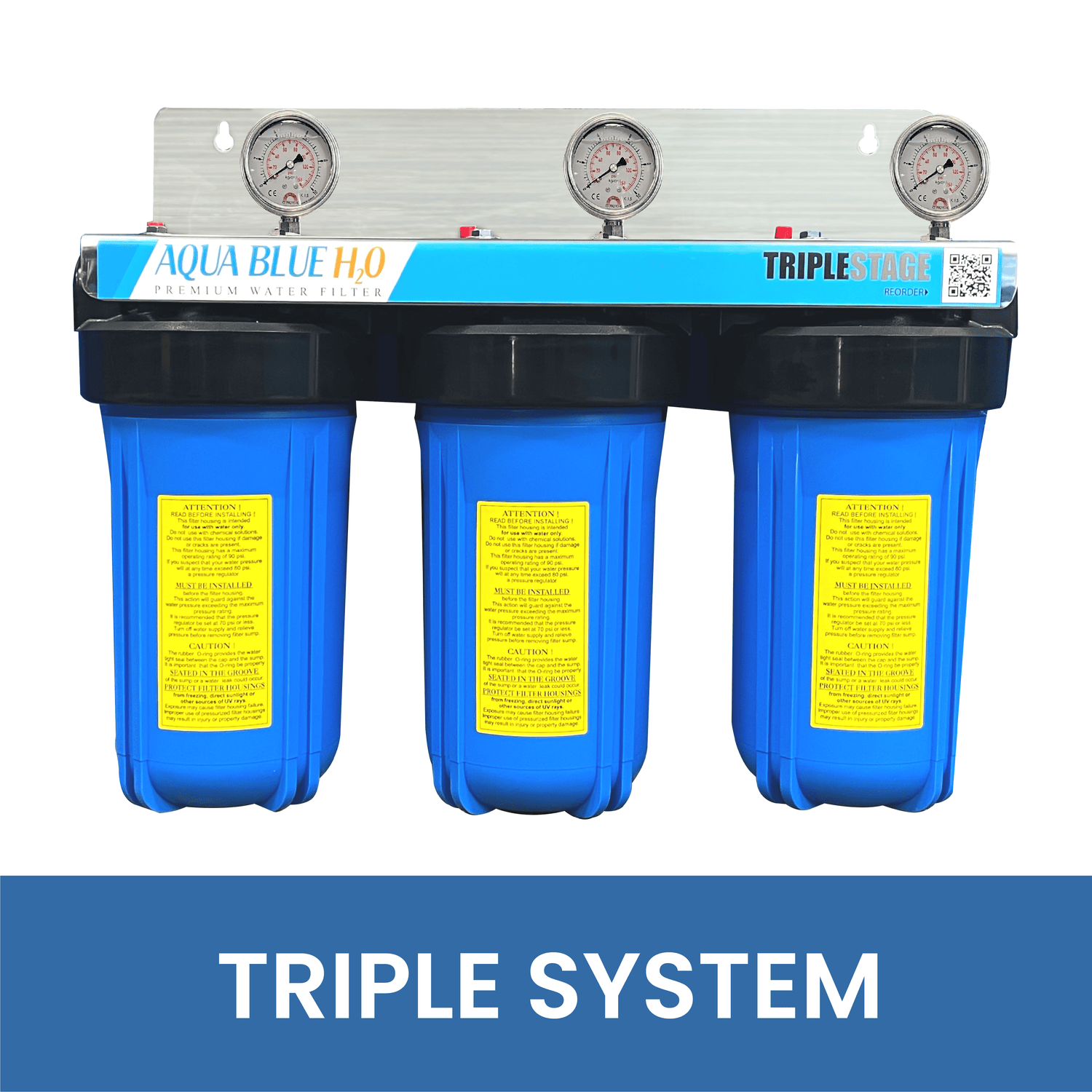 10”x4.5” TRIPLE SYSTEM - WATER FILTER DISTRIBUTORS