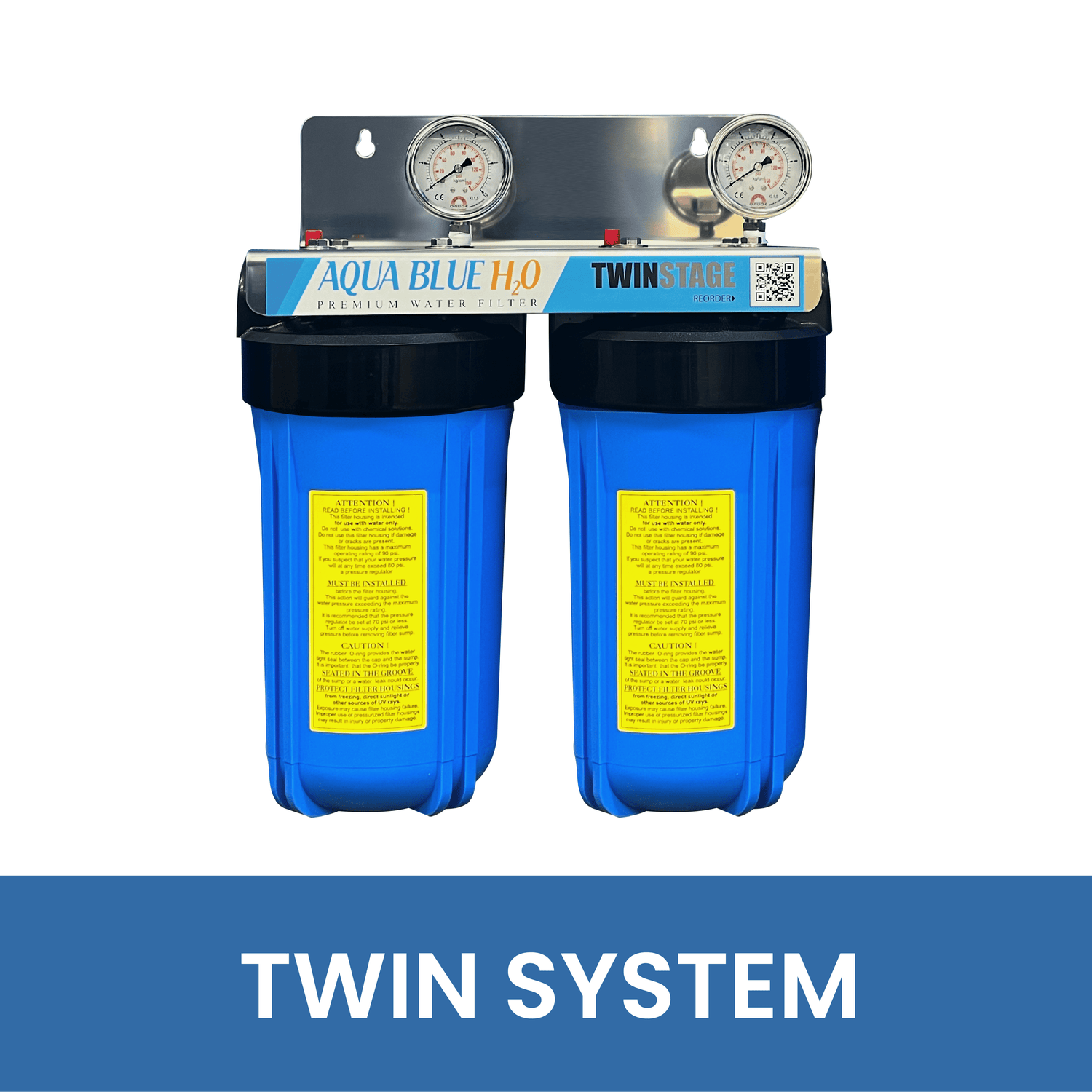 10”x4.5” TWIN SYSTEM - WATER FILTER DISTRIBUTORS