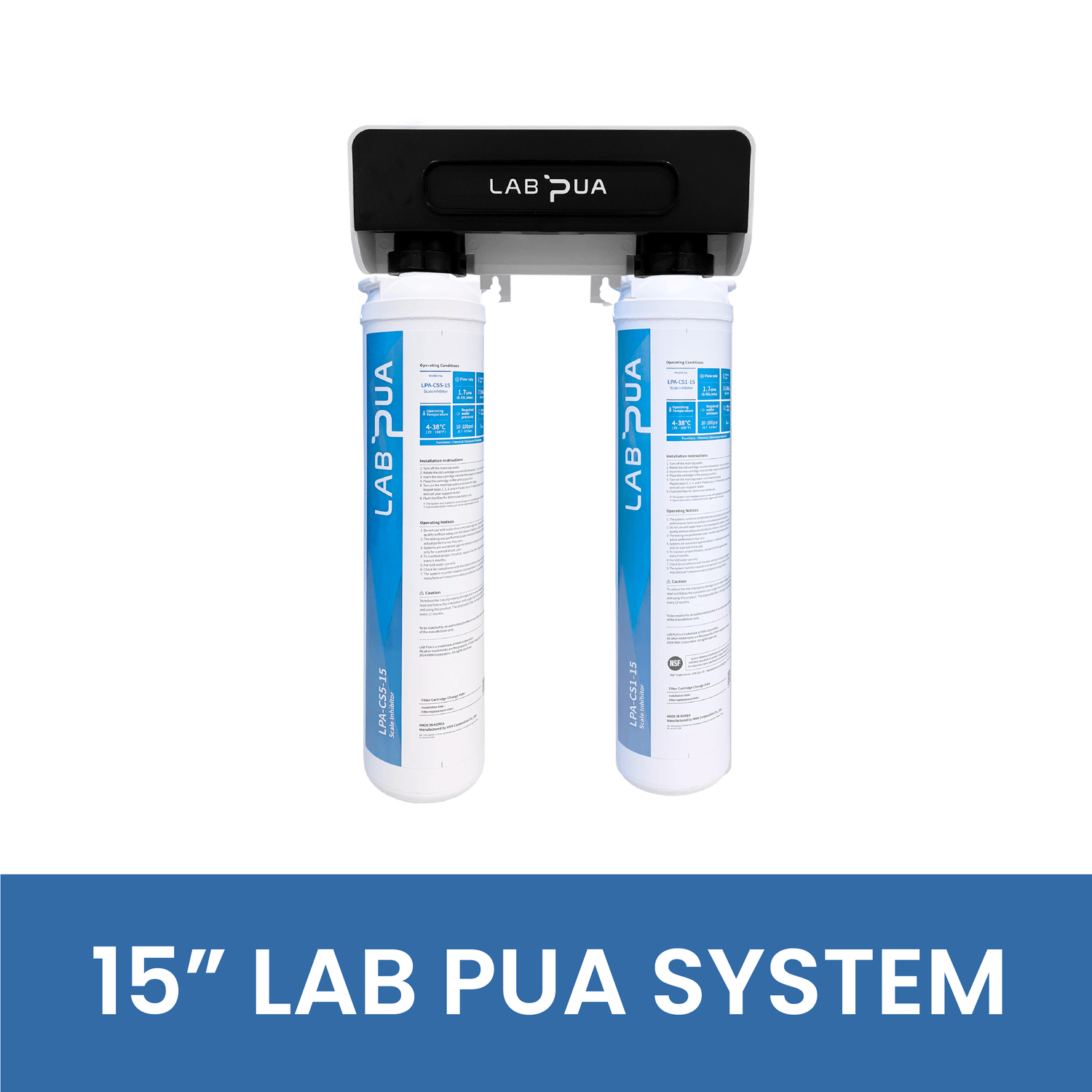 15” LAB PUA SYSTEM - WATER FILTER DISTRIBUTORS