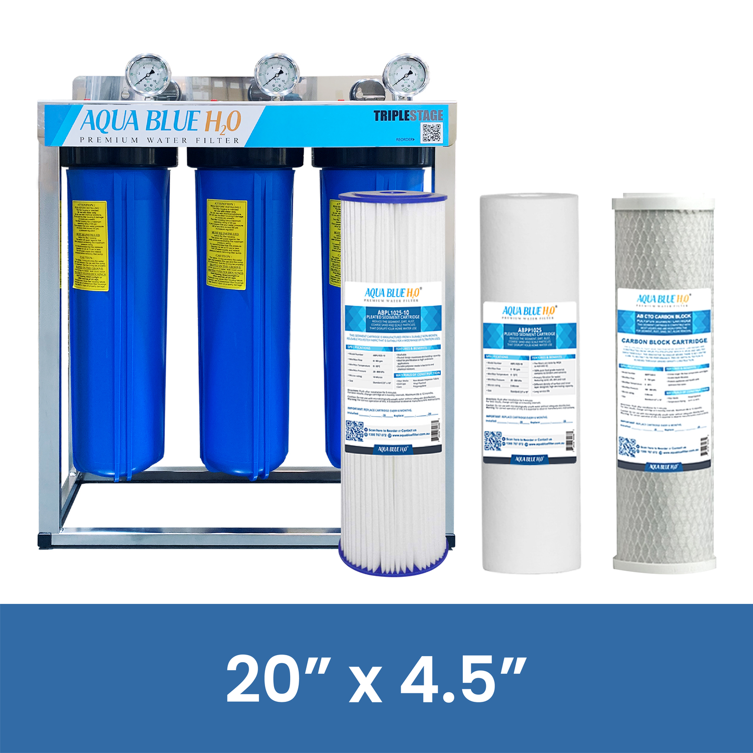 20”x4.5” FILTERS & SYSTEM - WATER FILTER DISTRIBUTORS