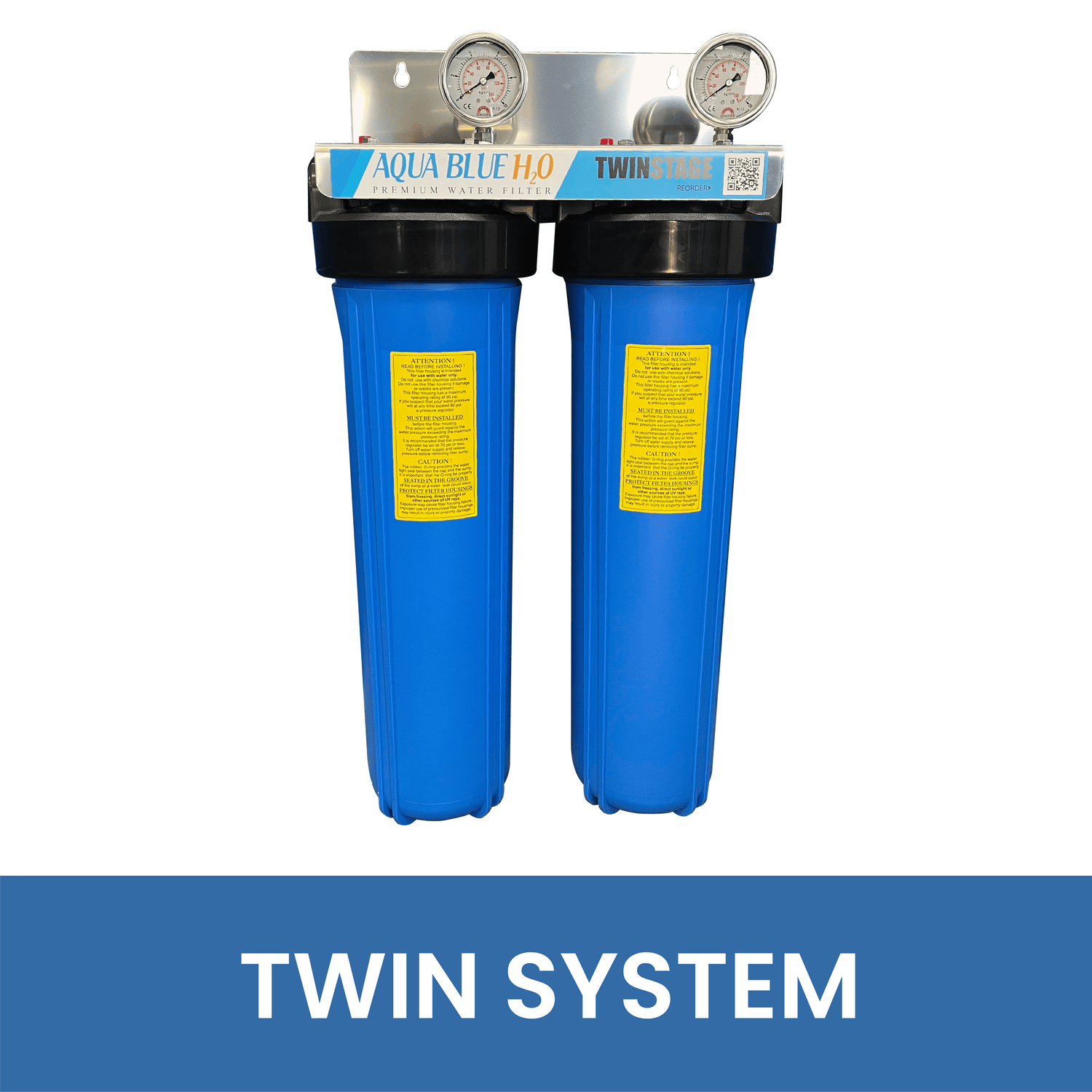 20”x4.5” TWIN SYSTEM - WATER FILTER DISTRIBUTORS