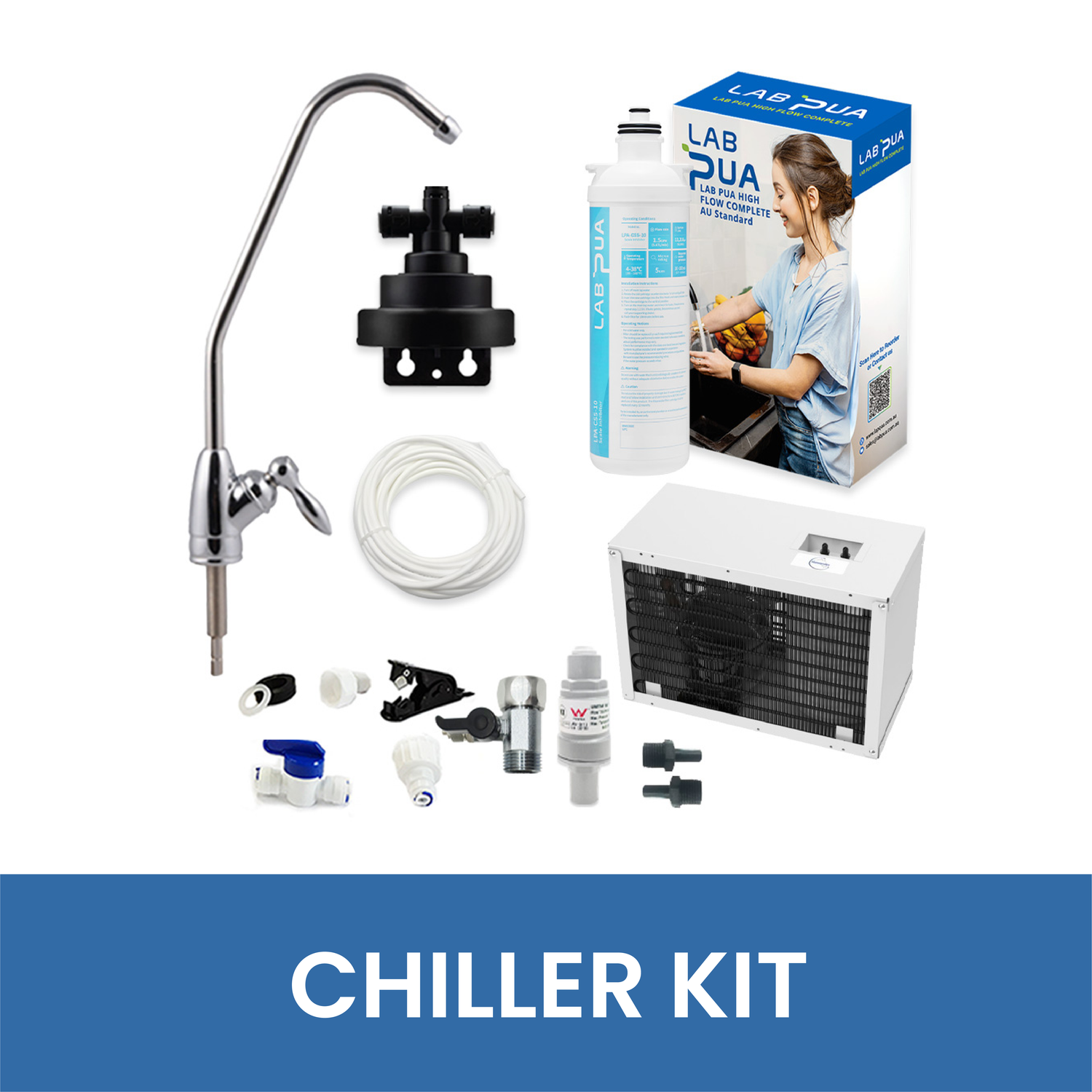 Waterworks IC8 Remote Undersink Water Chiller Kit C12E for chilled drinking water