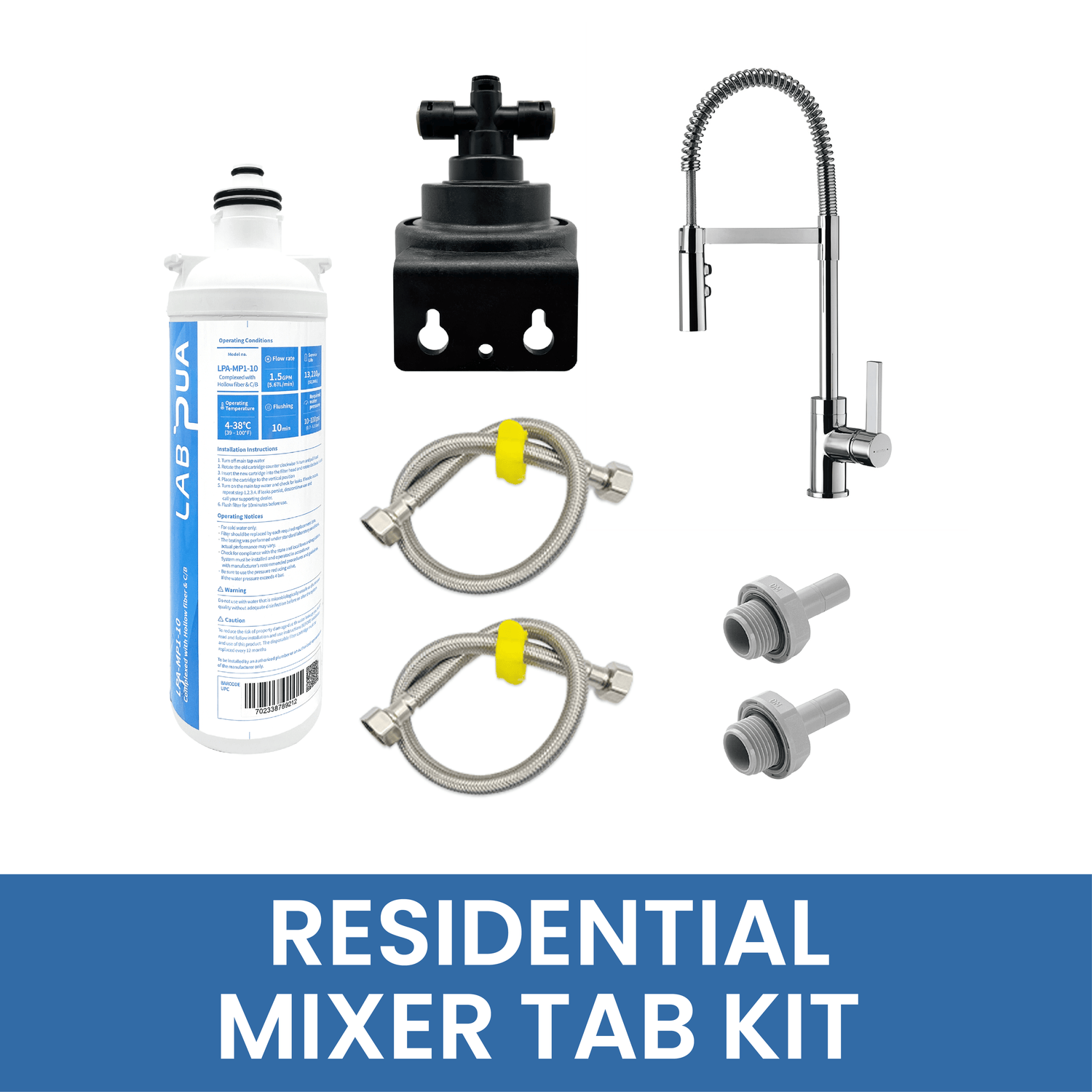 Lab Pua mixer tap water filter kit for undersink water filtration