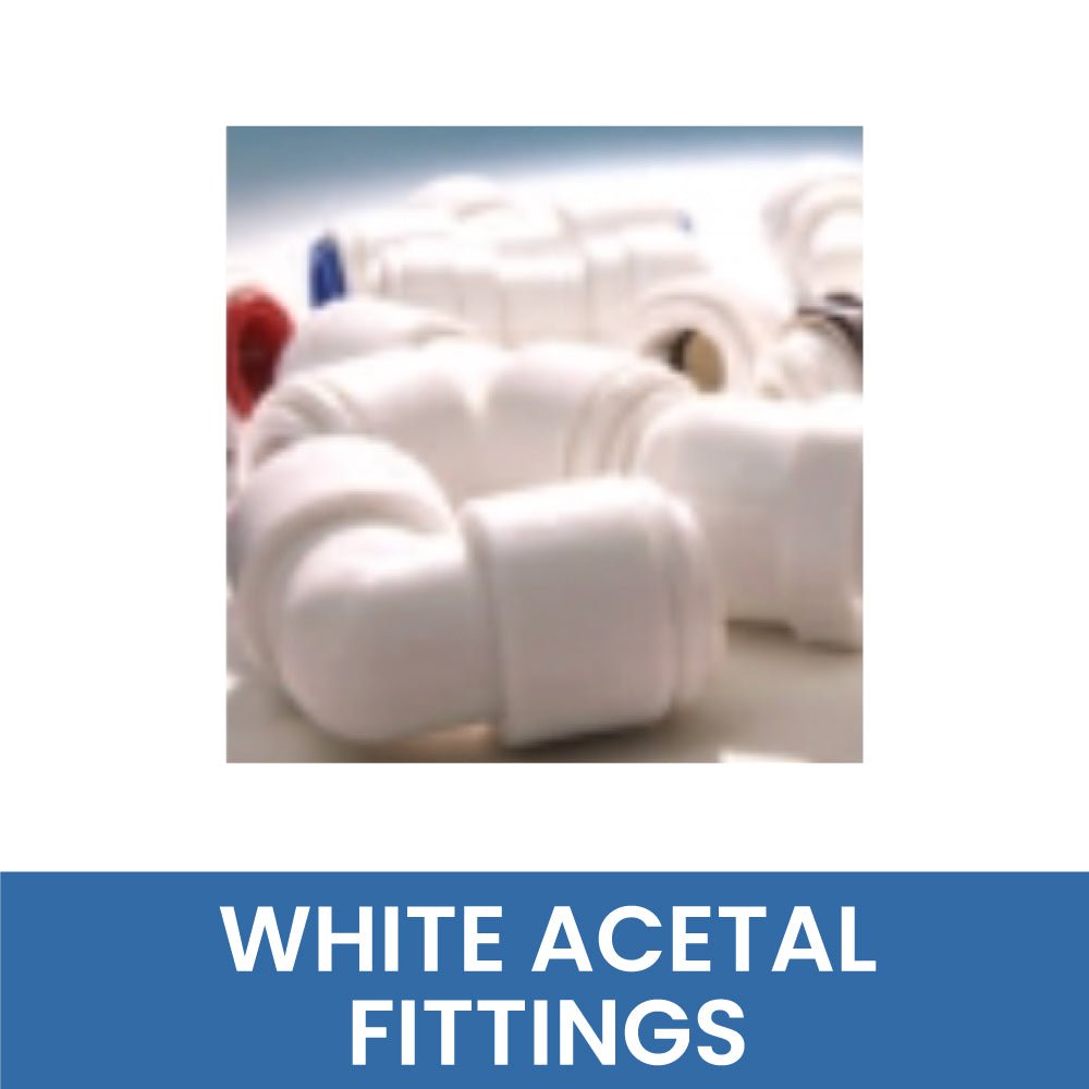WHITE ACETAL FITTINGS - WATER FILTER DISTRIBUTORS