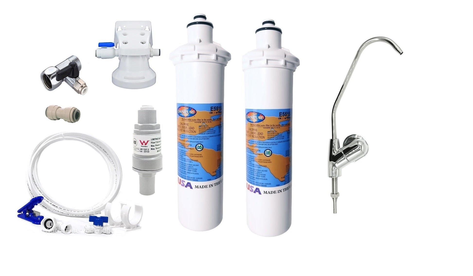 1 Micron Under Sink Water filter system Made in USA replace every 1 year - WATER FILTER DISTRIBUTORS