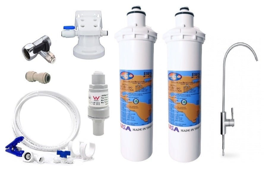 1 Micron Under Sink Water filter system Made in USA replace every 1 year - WATER FILTER DISTRIBUTORS