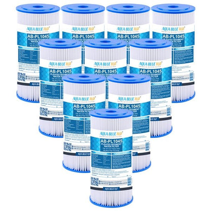 10" x 4.5" Whole House Big Blue Pleated Sediment 10 Micron Water Filter Replacement Cartridge - WATER FILTER DISTRIBUTORS