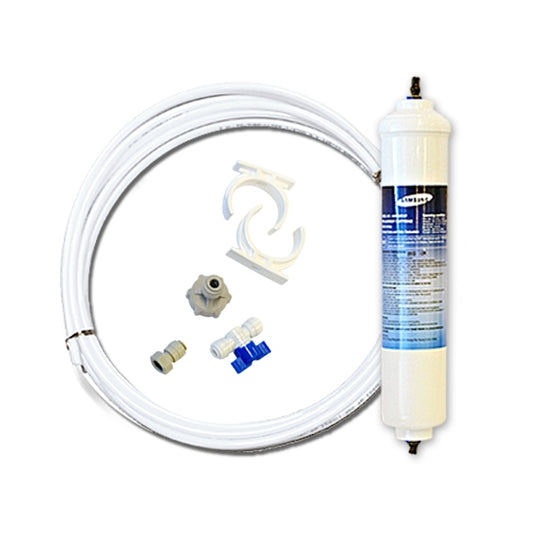 1x Samsung Genuine DA29-10105J External Inline Fridge Water Filter plus Tube Hose kit SET