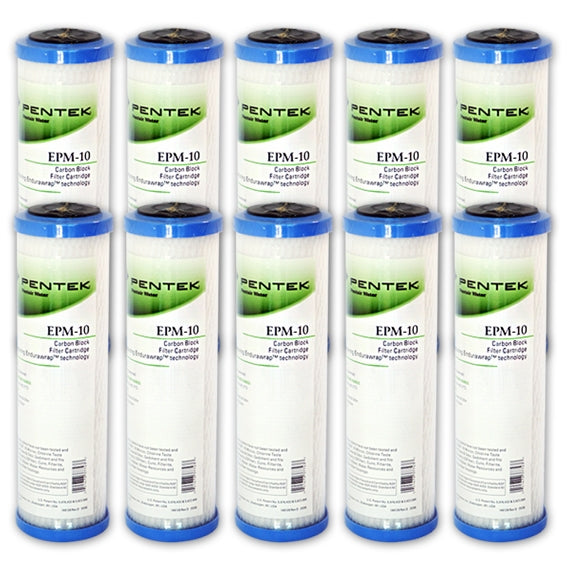 Pentek  ® EPM-10 Carbon Block Filter Cartridge, 9-3/4" x 2-7/8", 10 Microns