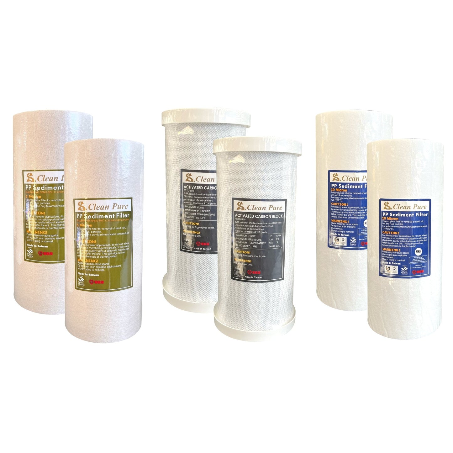 10x 4.5" Whole house water filter system Bacteria removal suitable for Rainwater tank or main water WATER FILTER DISTRIBUTORS