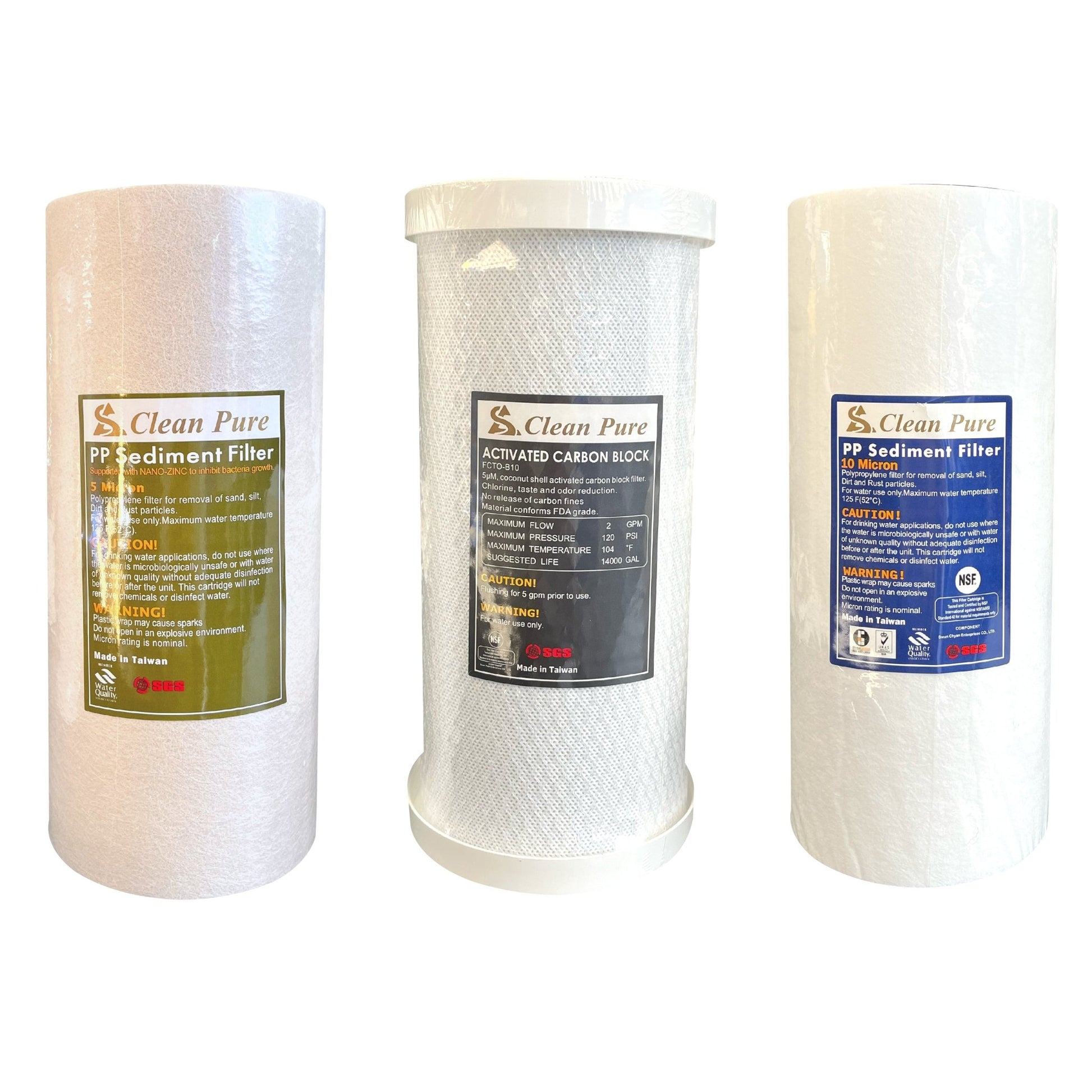 10x 4.5" Whole house water filter system Bacteria removal suitable for Rainwater tank or main water WATER FILTER DISTRIBUTORS