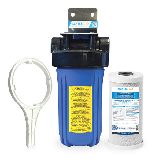 10"x4.5" Big Blue Single High Flow Whole Housing System 3M AP815 Compatible - WATER FILTER DISTRIBUTORS