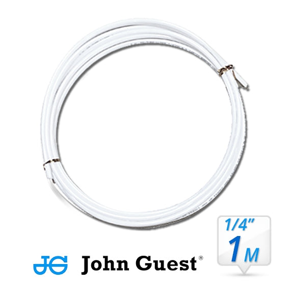   Back To Listing John Guest 1/4" Tubing High Pressure White 1 Metre