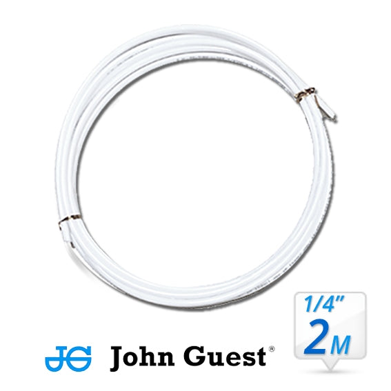   Back To Listing John Guest 1/4" Tubing High Pressure White 1 Metre