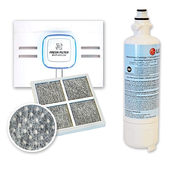LG fridge filter ADQ36006101 + Fridge Air Filter LT120F(1pack) SET