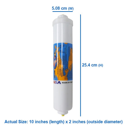 CL10RO-T33 GAC Inline Reverse Osmosis Water Filter WITH PUSH FITTING