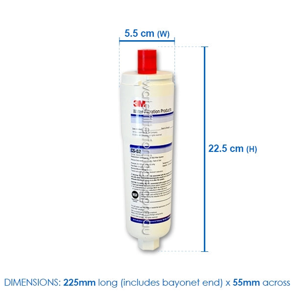BOSCH CS-52 INTERNAL FRIDGE WATER FILTER CUNO 3M USA GENUINE