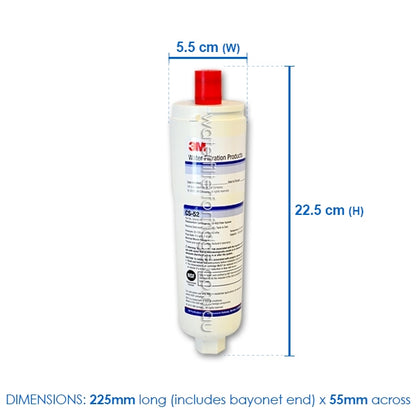 BOSCH CS-52 INTERNAL FRIDGE WATER FILTER CUNO 3M USA GENUINE