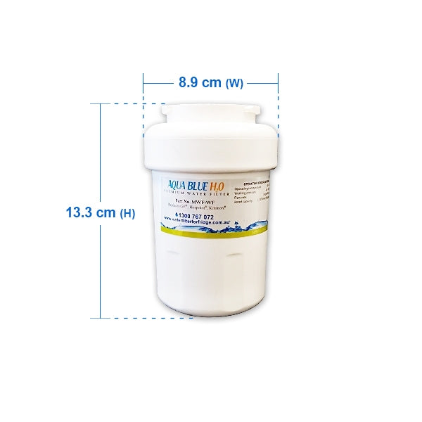 GE MWF MWFP SmartWater  Internal Fridge Water Filter by  Aqua  Blue H20 