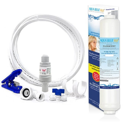 1/4" Tube 350kpa / 50 PSI Pressure Limiting Valve + Water Line Hose Kit 1/4 inch + Compatible Water Filter Set - WATER FILTER DISTRIBUTORS