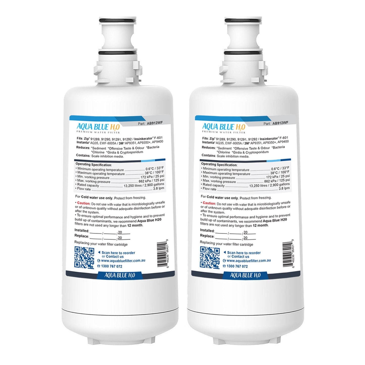 ZIP 3 Micron  GlobalPlus Generic Replacement Water Filter 91292