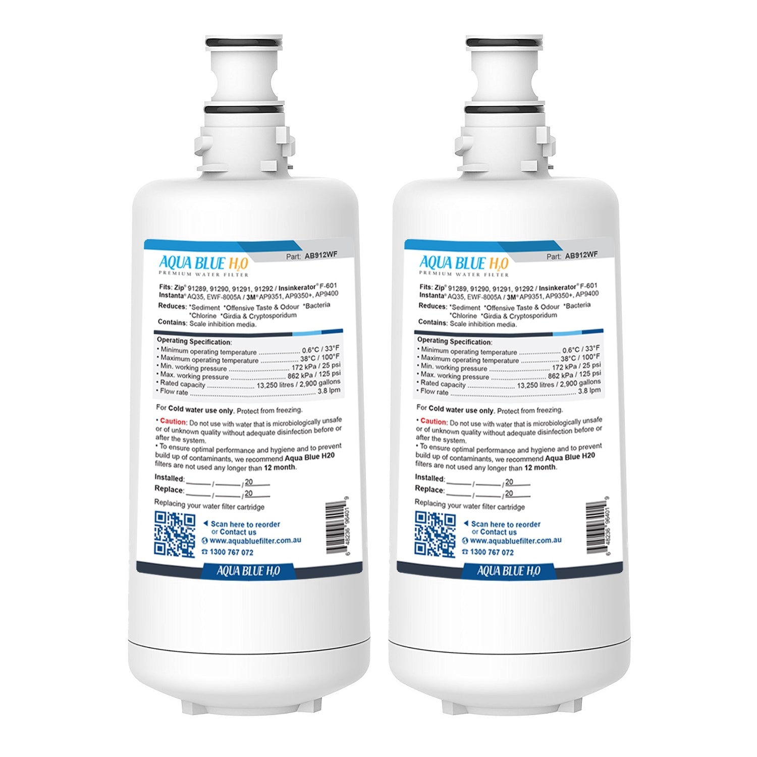 ZIP 3 Micron  GlobalPlus Generic Replacement Water Filter 91292