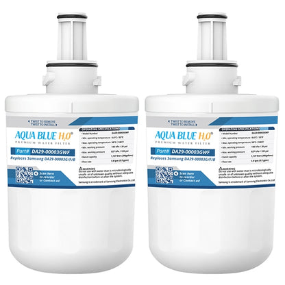 Aqua Blue Filter Generic Replacement for Samsung DA29-00003G, A, B, F Fridge Water Filter