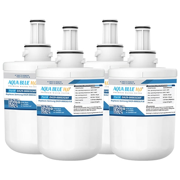 Aqua Blue Filter Generic Replacement for Samsung DA29-00003G, A, B, F Fridge Water Filter