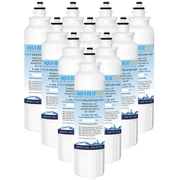 LG Replacement ADQ73613401, LT800P Fridge Filter by Aqua Blue H2O