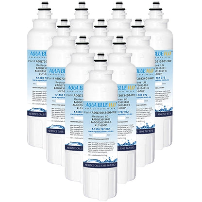 LG Replacement ADQ73613401, LT800P Fridge Filter by Aqua Blue H2O