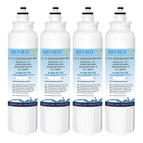 LG Replacement ADQ73613401, LT800P Fridge Filter by Aqua Blue H2O