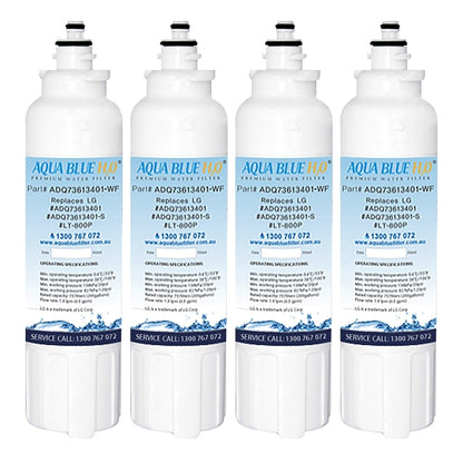 LG Replacement ADQ73613401, LT800P Fridge Filter by Aqua Blue H2O