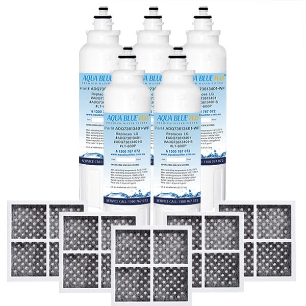 LG Replacement Water Filter LT800P(ADQ73613401) with LG Air Filter LT120F(ADQ73214404)