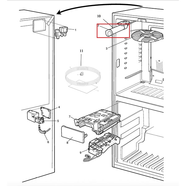 ELECTROLUX  and  WESTINGHOUSE Fridge Filter EPTWFU01 807946705