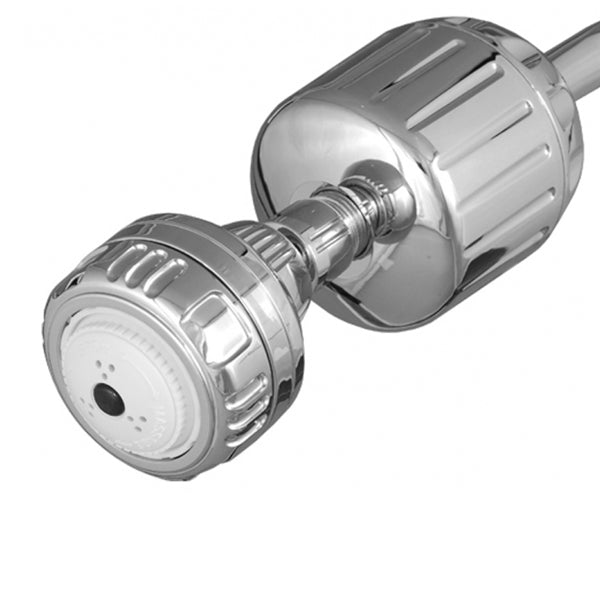 Sprite Brass Chrome Shower Filter & Chrome Shower Rose