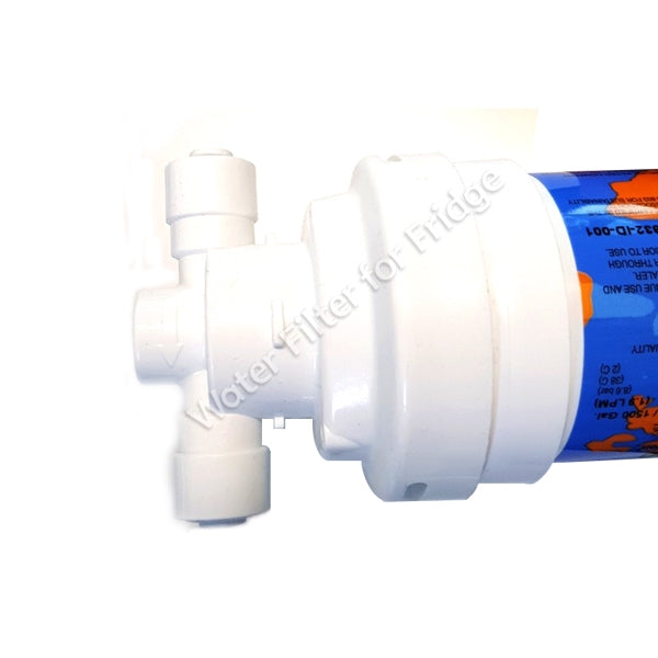 Omnipure L Series L5320 Water Filter RV 6" with L-Series Valved Head with 1/4" Quick Connect Fittings