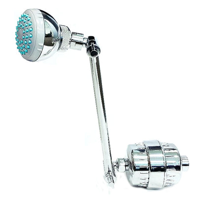 AQUA BLUE H20  SHOWER WATER FILTER & ROSE COMPLETE PACKAGE SF350ARM-B